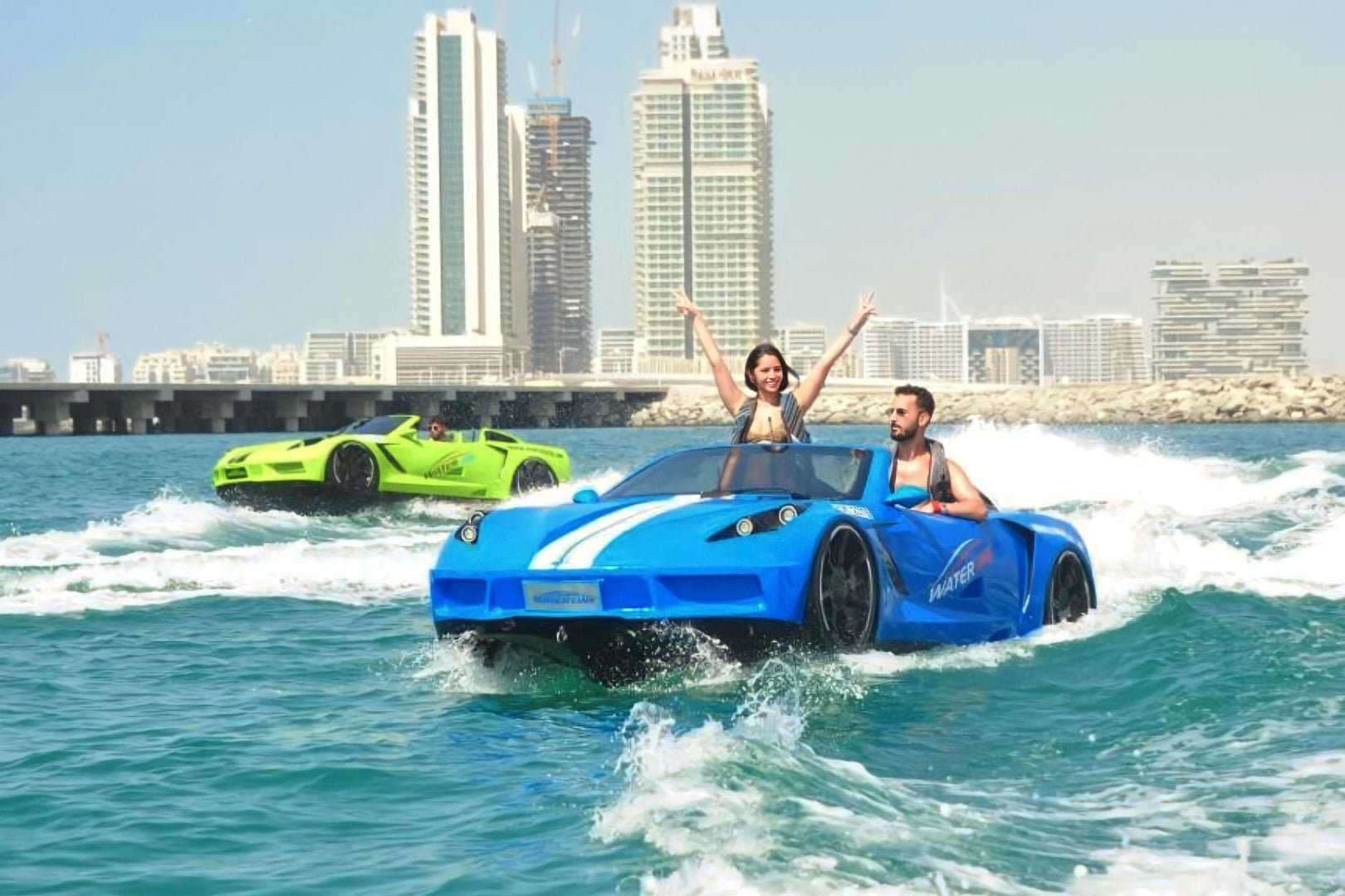 Jet car Burj Al Arab/Palm Jumeirah (1 heures)
